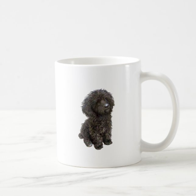Mug Caniche - chiot jouet noir (Droite)