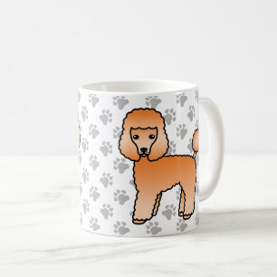 Mug Caniche jouet abricot Chien de dessin animé mignon