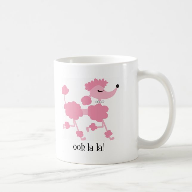 Mug caniche rose (Droite)