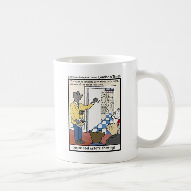 Mug Canine Ventes Immobilières Drôle Cadeaux & Tee - s (Droite)