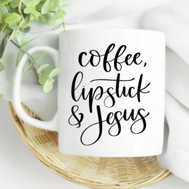 Mug Canne à café et Jesus mignon amusant (Créateur téléchargé)