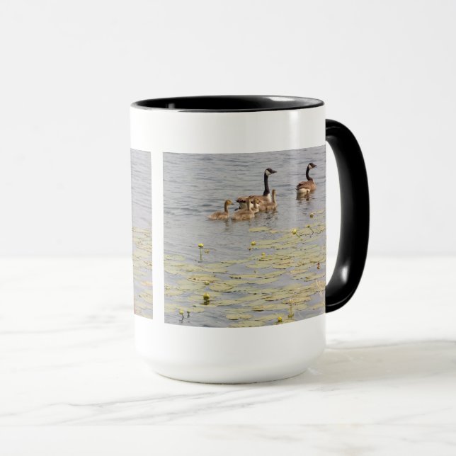 Mug Canne à eau de la famille des oies du Canada (Devant droit)