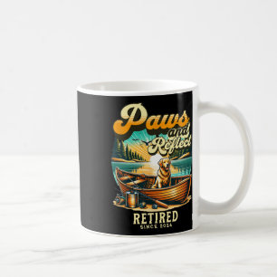 Mug Canne à pêche réfléchissante et pattes de retrieve