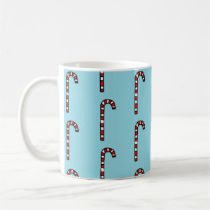 Mug Canne à sucre sur fond bleu
