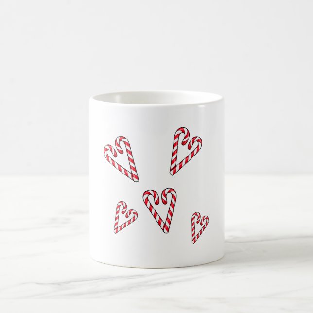 Mug canneberges rouges et blanches coeurs (Centre)