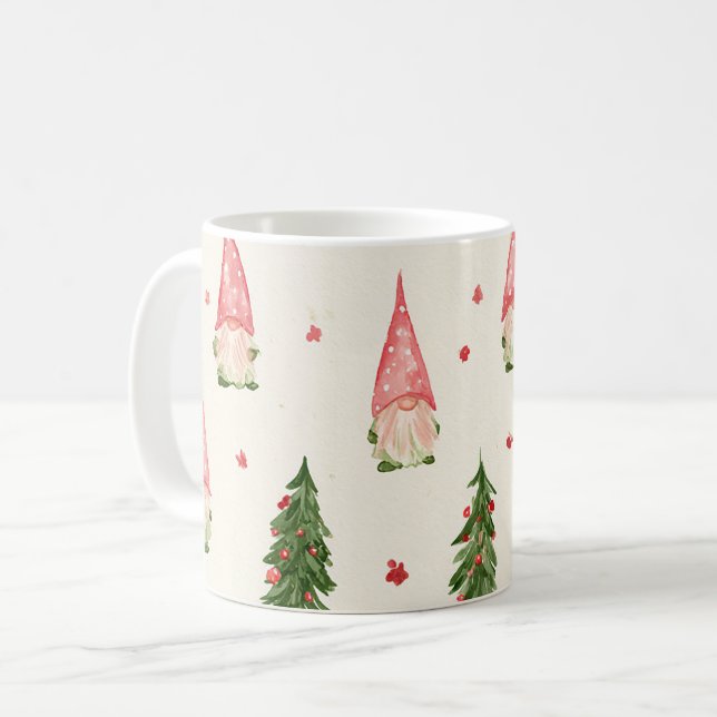 Mug Canneberges Vertes Rouges Blanches (Devant gauche)