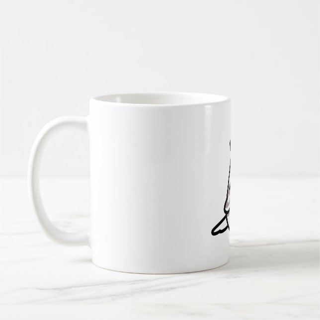 Mug Cannelle de Chubby Cockatiel à tête blanche (Gauche)