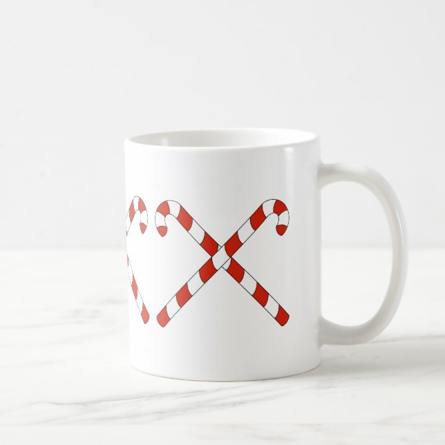Mug Cannes de bonbon croisées (Droite)
