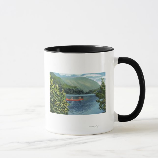 Mug Canoë en couple sur un lac (Droite)