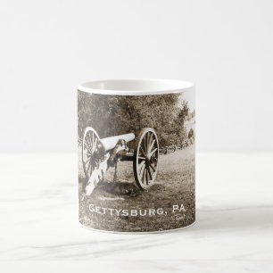 Mug canon sur le champ de bataille de Gettysburg