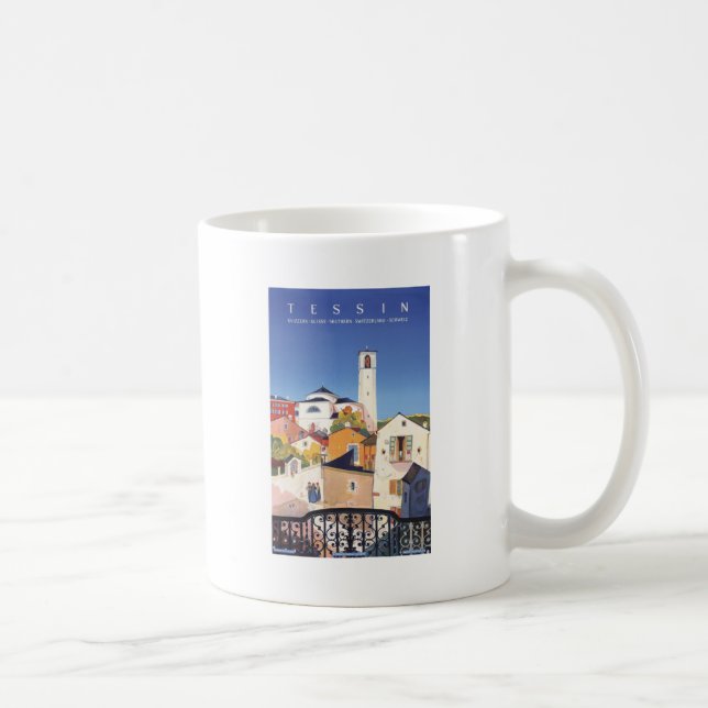 Mug Canton de Tessin vintage Suisse (Droite)