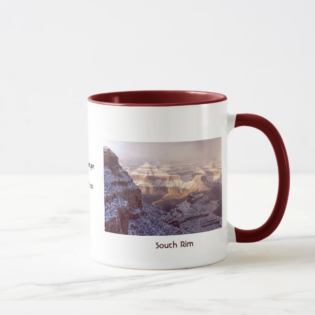 Mug Canyon grand dans la neige d'hiver (Droite)