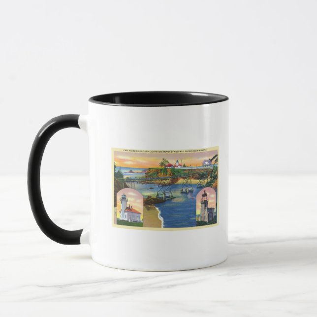 Mug Cape Arago Bridge et Lighthouse Mouth (Gauche)