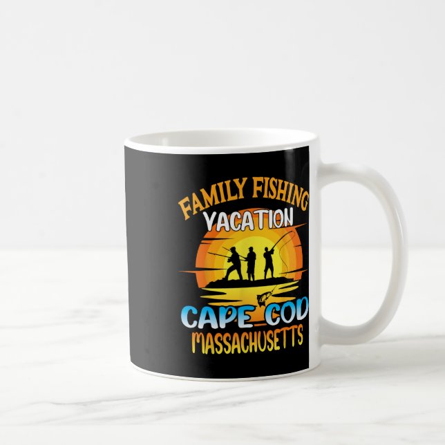 Mug Cape Cod Machusetts Famille Pêche Coucher du solei (Droite)