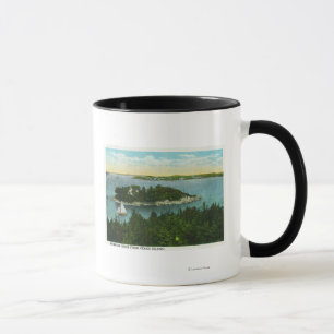 Mug Cape Elizabeth Vue de deux phares