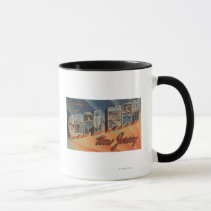 Mug Cape May, New Jersey - grandes scènes de lettre