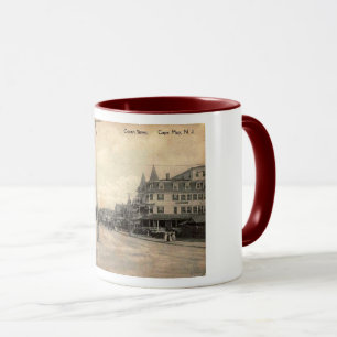 Mug Cape May NJ, Ocean Street, c1910 Vintage