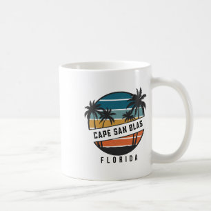 Mug Cape San Blas Floride Retro Surf Surfboard
