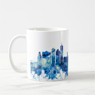 Mug Cape Town Afrique du Sud Skyline Blue