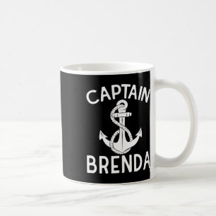 Mug Capitaine Brenda Ancre Yacht Bateau Navire Navigat