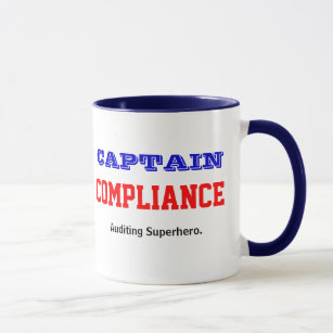 Mug Capitaine Compliance Male Auditor Superhero