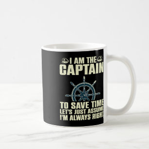 Mug Capitaine Cool Art Pour Hommes Femmes Bateau Premi