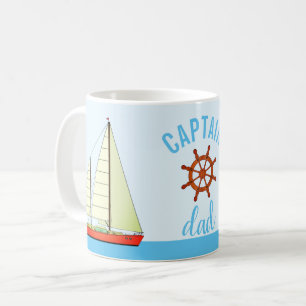 Mug Capitaine Dad Sailboats