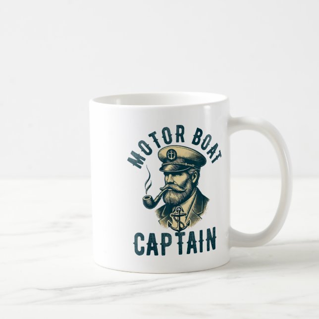 Mug Capitaine de bateau à moteur pour propriétaire de  (Droite)