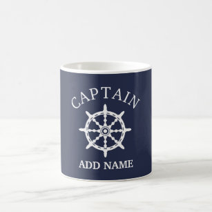 Mug Capitaine de bateau (personnalisez Name de