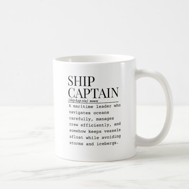 Mug Capitaine de navire (Droite)
