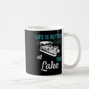 Mug Capitaine de Pontoon La vie est meilleure au lac P
