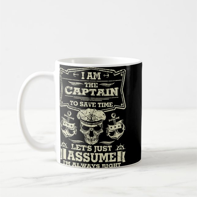 Mug Capitaine Du Bateau T-shirt Amateur de bateau cade (Gauche)