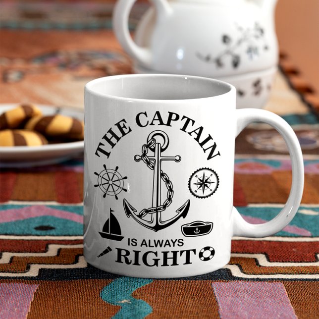 Mug Capitaine Funny (Créateur téléchargé)
