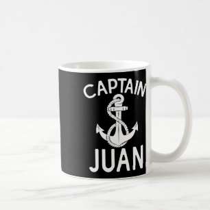 Mug Capitaine Juan Bateau Bateau Bateau Ancre