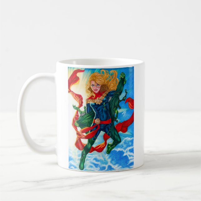 Mug Capitaine Marvel ~ Carol Danvers (Gauche)