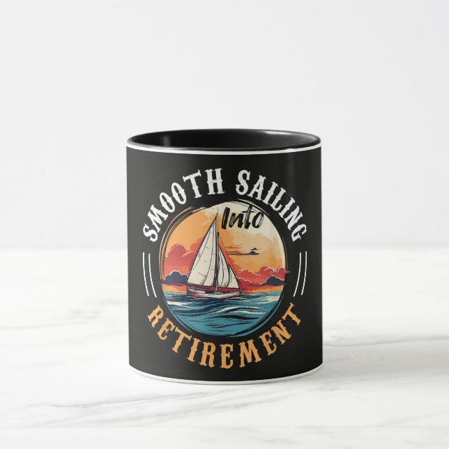 Mug Capitaine navigation tranquille en retraite (Centre)