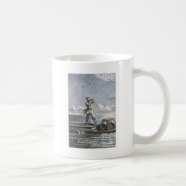 Mug Capitaine Nemo Verne 20 000 lieues Sci Fi Art (Droite)