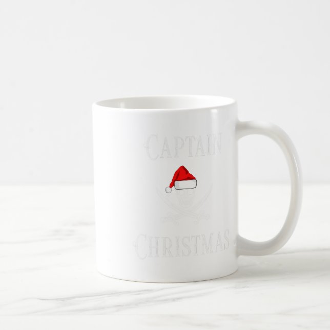 Mug Capitaine Noël Vacances Pirate Crâne Chapeau de Pè (Droite)
