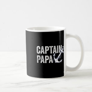 Mug Capitaine Papa Pontoon Cadeau Lac Marin Bateau de