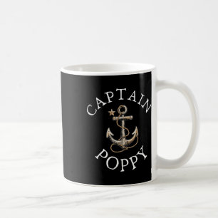Mug Capitaine Poppy Bateau Voile Ancre Vintage