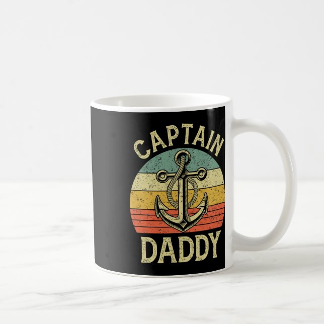 Mug Capitaine vintage Daddy Bateau Pontoon Papa Pêche  (Droite)