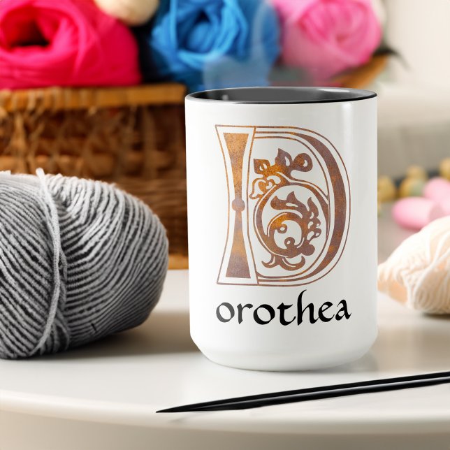 Mug Capitale décorative botanique médiévale D (Créateur téléchargé)