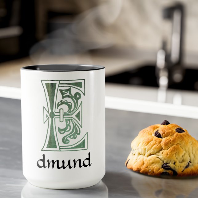 Mug Capitale décorative botanique médiévale E (Créateur téléchargé)
