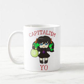 Mug Capitalism Yo - Anime Money Girl Hustle