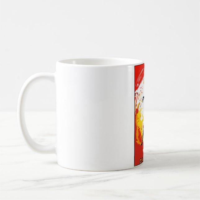 Mug Capoeira dynamique Art Abstrait moderne du Brésil (Gauche)