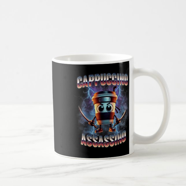Mug Cappuccino Ino Brainrot Italien mème (Droite)