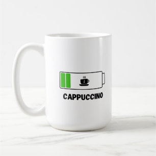 Mug Cappuccino Typographie minimale Café