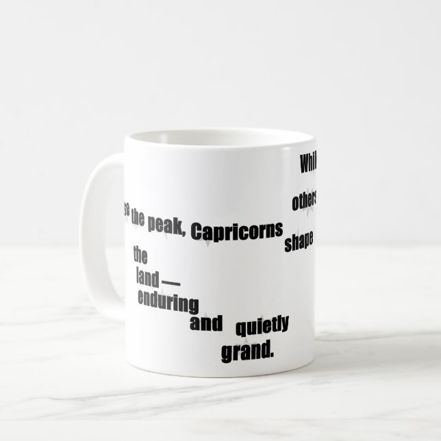 Mug Capricorn Amusement & Inspiration Design Usage quo (Devant gauche)