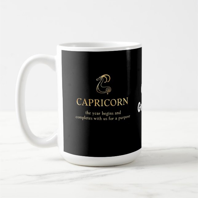 Mug Capricorn Année Commence & Se Termine Avec Nous Pe (Gauche)