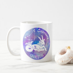 Mug Capricorne Chèvre Constellation Étoiles Nom Annive